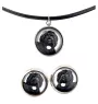 Black Russian Terrier, Chornyi Terrier - jewelry with your photo box, set of necklace and earrings, personalized products from the Art-Dog brand