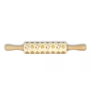 Altenglischer Schäferhund, Bobtail - kleiner Nudelholz mit Hundemuster, Nudelholz für Kinder, Verzierung von Keramikton von Art-Dog.