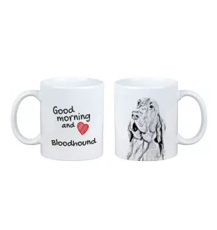 Bluthund, Bloodhound, Chien de St Hubert - Tasse mit Hund, Tasse mit Bild, personalisiertes Geschenk der Marke Art-Dog