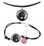 Russischer Schwarzer Terrier, Russkiy Tchiorny Terrier - Schmuckset mit Ihrem Foto, handgefertigtes Set, Armband und Halskette von Art.-Dog.