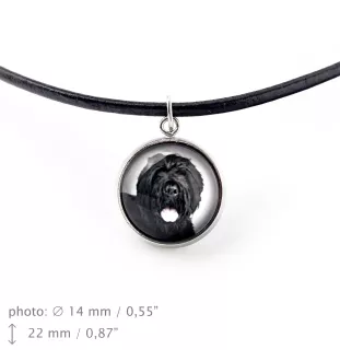 Black Russian Terrier, Chornyi Terrier - a set of jewelry with your photo, handmade set, bracelet and necklace by Art.-Dog brand