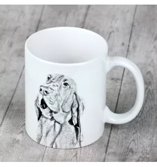 Bluthund, Bloodhound, Chien de St Hubert - Tasse mit Hund, Tasse mit Bild, personalisiertes Geschenk der Marke Art-Dog