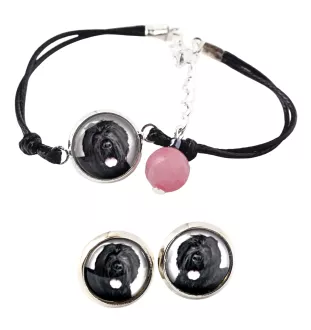 Black Russian Terrier, Chornyi Terrier - a set of jewelry with your photo, a woman's ornament, handmade item, a product made with passion for creating the Art-Dog brand.