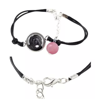 Black Russian Terrier, Chornyi Terrier - bracelet in a box with your photo, feminine jewelry, perfect gift from Art-Dog brand