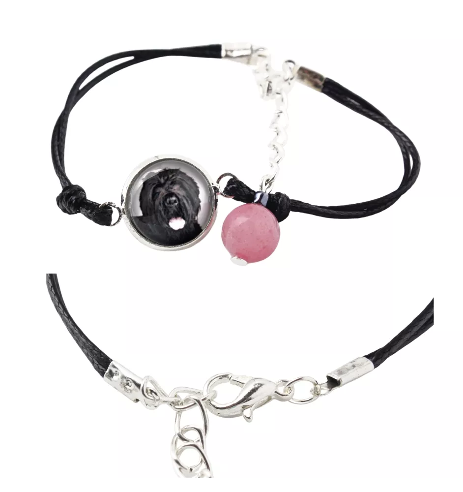 Black Russian Terrier, Chornyi Terrier - bracelet in a box with your photo, feminine jewelry, perfect gift from Art-Dog brand