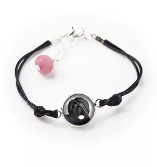 Black Russian Terrier, Chornyi Terrier - bracelet in a box with your photo, feminine jewelry, perfect gift from Art-Dog brand