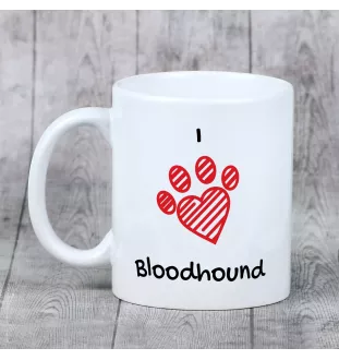 Chien de Saint Hubert, Bloodhound - tasse avec chien, une tasse adorable avec une illustration, un cadeau avec votre photo de la marque Art-Dog