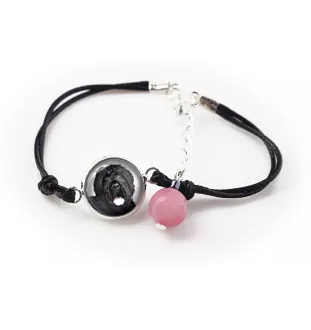 Terrier noir russe - bracelet dans une boîte avec votre photo, bijoux féminins, cadeau parfait de la marque Art-Dog