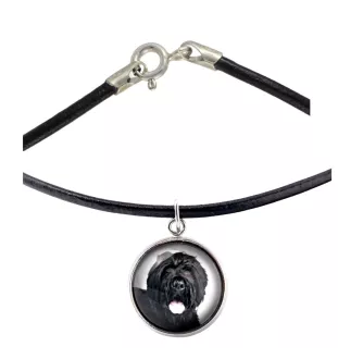 Russischer Schwarzer Terrier, Russkiy Tchiorny Terrier - Halskette in einer Schachtel, elegante Verzierung, Anhänger der Marke Art-Dog