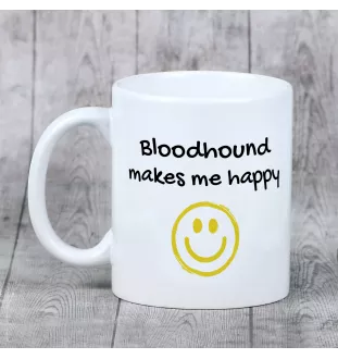 Bloodhound, St. Hubert Hound, Sleuth-hound - cup with a dog, cheerful cup for a dog lover, personalized gift from the Art-Dog brand