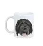 Czarny terier rosyjski kubek geometryczny Art-Dog