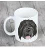 Black Russian Terrier, Chornyi Terrier - cup with a geometric dog image and the inscription Art-Dog