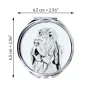 Bloodhound, St. Hubert Hound, Sleuth-hound - Pocket mirror with a dog, personalized mirror for a purse, compact mirror with Art-Dog brand print.
