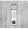 Black Russian Terrier, Chornyi Terrier - bottle opener with a picture and inscription for beer by Art-Dog