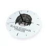 Black Russian Terrier, Chornyi Terrier - geometric wall clock with a picture and the brand name Art-Dog