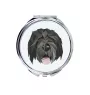 Black Russian Terrier, Chornyi Terrier - mirror with a geometric design and the brand name Art-Dog