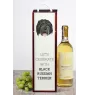 Black Russian Terrier, Chornyi Terrier - geometric box with a picture and inscription for wine by Art-Dog