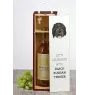 Black Russian Terrier, Chornyi Terrier - geometric box with a picture and inscription for wine by Art-Dog