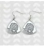 Black Russian Terrier, Chornyi Terrier - dog earrings, hanging earrings with a picture, personalized jewelry with Art-Dog brand print