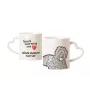 Black Russian Terrier, Chornyi Terrier - cup with a dog, adorable cup with a heart-shaped handle, universal gift from the Art-Dog brand