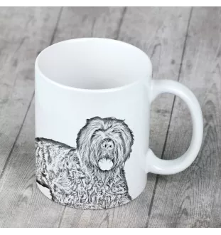Russischer Schwarzer Terrier, Russkiy Tchiorny Terrier - Tasse mit Hund, Tasse mit Bild, personalisiertes Geschenk der Marke Art-Dog