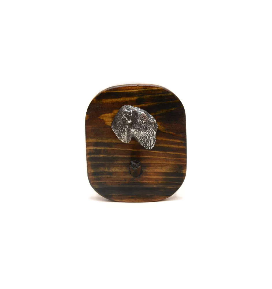 Russischer Schwarzer Terrier, Russkiy Tchiorny Terrier - Leinenhalter, Hundemedaillehalter, Schlüsselhaken der Marke Art-Dog