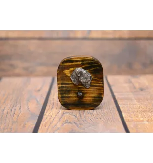 Russischer Schwarzer Terrier, Russkiy Tchiorny Terrier - Leinenhalter, Hundemedaillehalter, Schlüsselhaken der Marke Art-Dog