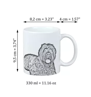 Black Russian Terrier, Chornyi Terrier - cup with a dog, cup with a photo, personalized gift from the Art-Dog brand