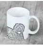 Russischer Schwarzer Terrier, Russkiy Tchiorny Terrier - Tasse mit Hund, fröhliche Tasse für Hundeliebhaber, personalisiertes Geschenk der Marke Art-Dog