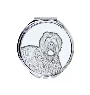 Czarny terier rosyjski lusterko ze zdjęciem psa Art-Dog