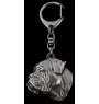 Bullmastiff - Porte-clés argenté avec chien, décoration de sac à main, pendentif de sac à dos par la marque Art-Dog