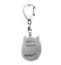 Cairn Terrier - Silver-plated key ring with dog, handbag decoration, backpack pendant by Art-Dog brand