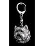 Cairn Terrier - Porte-clés argenté avec chien, décoration de sac à main, pendentif de sac à dos par la marque Art-Dog
