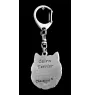 Cairn Terrier - Silver-plated key ring with dog, handbag decoration, backpack pendant by Art-Dog brand
