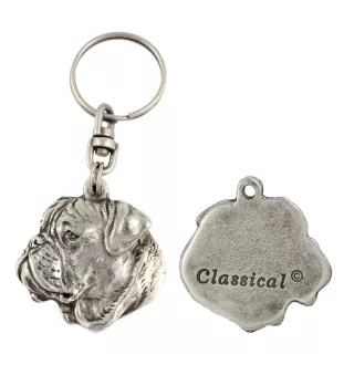 Bullmastiff II - Pendentif chien argenté, décoration de sac à main, pendentif sac à dos par la marque Art-Dog