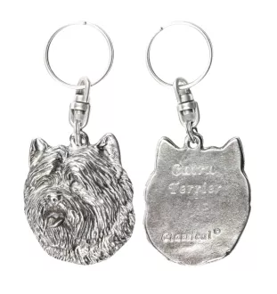 Cairn Terrier - Versilberte Hund Anhänger, Handtasche Dekoration, Rucksack-Anhänger von Art-Dog Marke