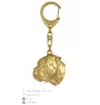 Bullmastiff - Gilded key ring with dog, handbag decoration, luxury accessory by Art-Dog brand