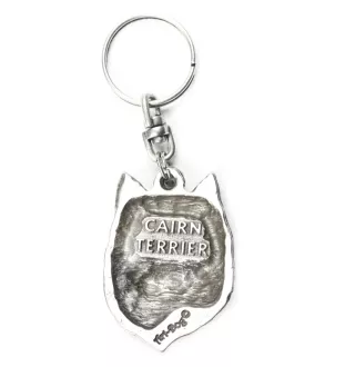 Cairn Terrier II - Silver-plated dog pendant, handbag decoration, backpack pendant by Art-Dog brand
