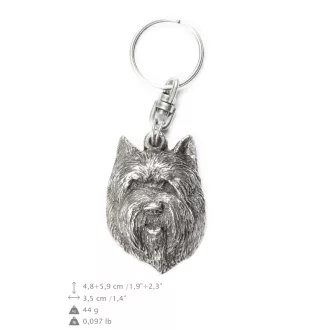 Cairn Terrier II brelok do kluczy posrebrzany Art-Dog