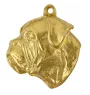 Bullmastiff - Vergoldeter Schlüsselanhänger mit Hund in Geschenkbox, Handtaschen-Dekoration, Luxus-Accessoire der Marke Art-Dog