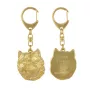 Cairn Terrier - Gilded key ring with dog, handbag decoration, luxury accessory by Art-Dog brand