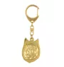 Cairn Terrier II - Gilded key ring with dog in gift box, handbag decoration, luxury accessory by Art-Dog brand