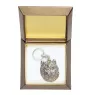 Cairn Terrier - Silver-plated pendant with a dog in a decorative box, handbag decoration, backpack pendant by Art-Dog brand