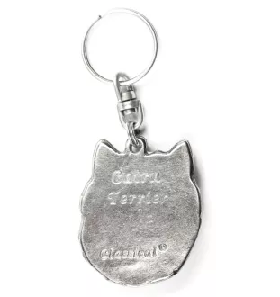 Cairn Terrier - Pendentif argenté avec un chien dans une boîte décorative, décoration de sac à main, pendentif de sac à dos par la marque Art-Dog