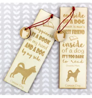 Chien de Canaan - marque-page pour livre avec chien, marque-page personnalisé, accessoire canin pour les lecteurs de la marque Art-Dog