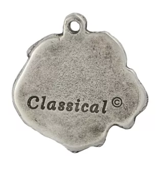 Bullmastiff II - Necklace with dog, silver-plated pendant for dog fan, unique jewelry by Art-Dog brand