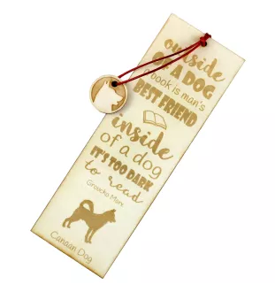 Kanaan-Hund, Canaan Dog - Lesezeichen mit Hund, personalisiertes Lesezeichen, Geschenk für Bücherwurm von der Marke Art-Dog