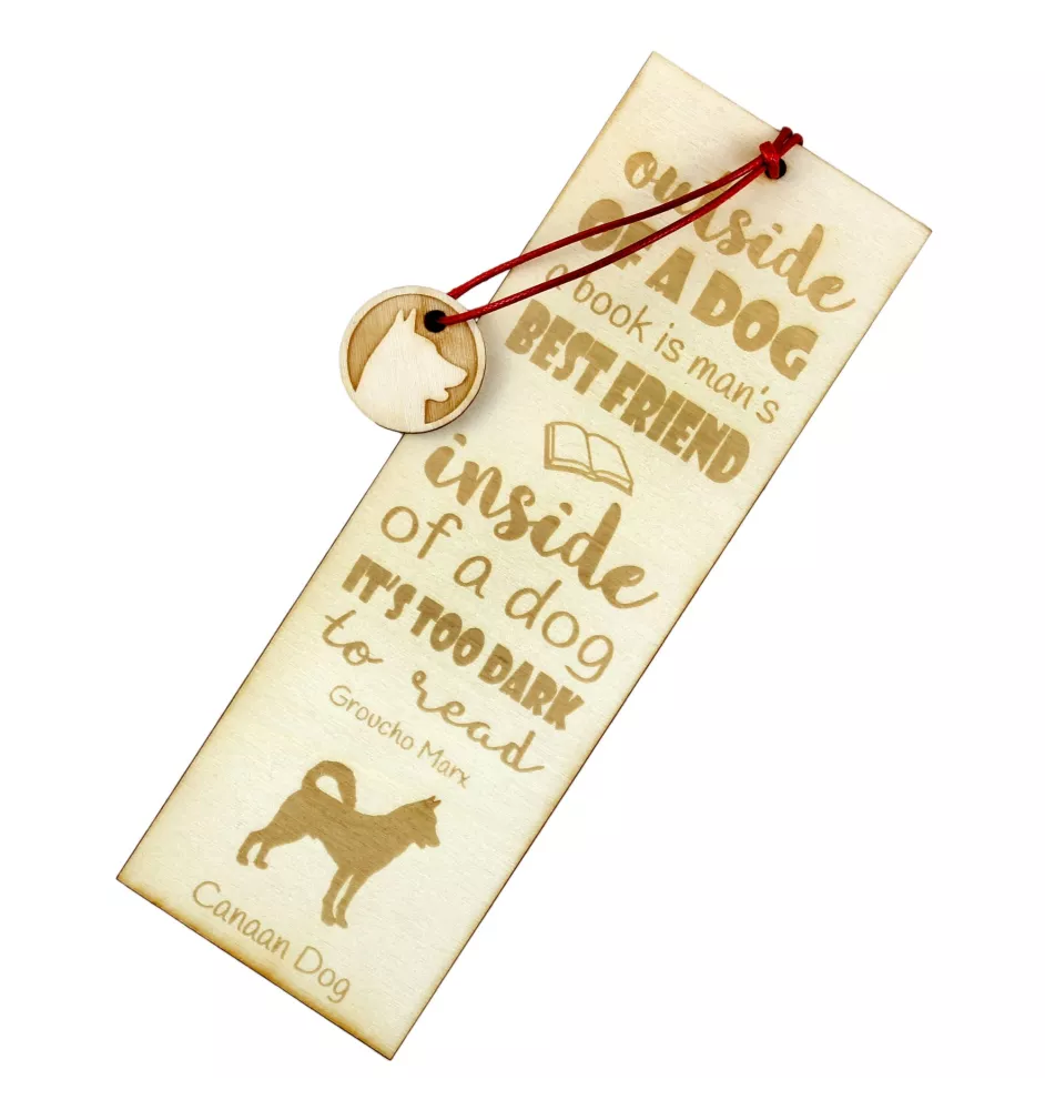 Chien de Canaan - marque-page pour livre avec chien, marque-page personnalisé, cadeau pour les amateurs de livres de la marque Art-Dog