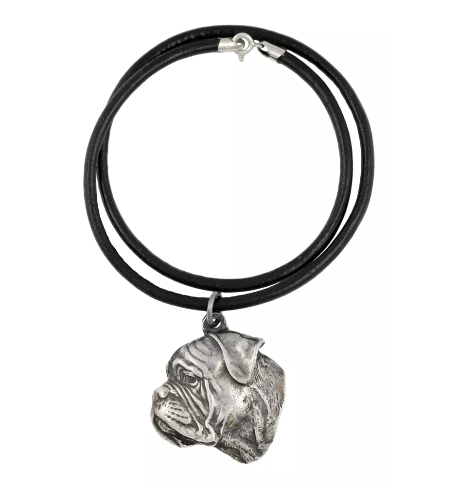 Bullmastiff IV - Necklace with dog, silver-plated pendant for dog fan, unique jewelry by Art-Dog brand
