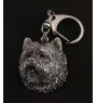 Cairn Terrier - Versilberter Schlüsselanhänger mit Hund in einer Geschenkbox, Handtaschenschmuck, Rucksackanhänger der Marke Art-Dog